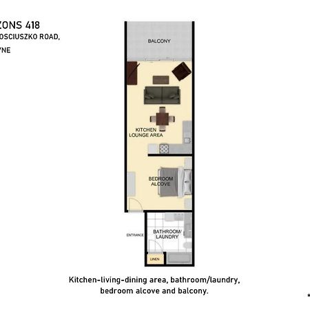 Апартаменты Horizons 418 Of 10 Kosciuszko Road Джиндабайн Экстерьер фото